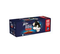 Purina felix multipack le ghiottonerie manzo, pollo, anatra e agnello 44x85gr