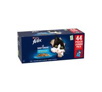 Purina felix multipack le ghiottonerie merluzzo, salmone, tonno e platessa 44x85gr