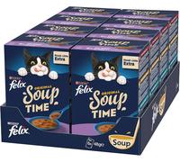 Purina Felix Soup Original Cibo Umido per Gatti con Manzo Pollo e Tonno 8