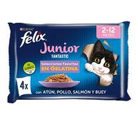 PURINA FELIX Uomo Fantastic Junior, Marrone, 4,08 kg (Paquete de 1), Marrone, 4.08 kg (Paquete de 1)