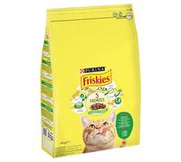 PURINA Friskies Adult con Coniglio, Pollo e Verdure Crocchette gatto - 4 kg