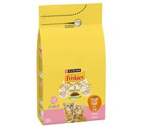 PURINA Friskies Junior con Pollo, Tacchino e Verdure Crocchette per gatto - 1,5 kg