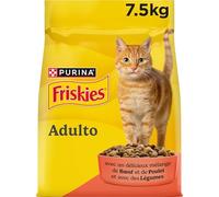 Purina Friskies, Manzo, Pollo e Verdure, Gatto Adulto, 7,5kg