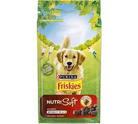 PURINA FRISKIES Nutri Soft Vitafit Crocchette per Cani Adulti con Manzo 6 Sacchi da 1.5kg