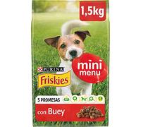 Purina - Friskies Vitafit Mini Menu per Cane Piccolo, Mini Adulto con Bue, 6 Sacchetti da 1,5 kg