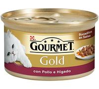 PURINA Gold Dadini Con Pollo E Fegato In Salsa Umido Gatto Gr. 85
