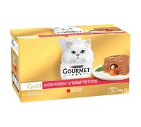 PURINA GOURMET GOLD CUORE MORBIDO MANZO/POLLO 85GR X4