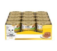 Purina Gourmet Gold Patè Cibo Umido Gatto con Verdure Pollo, Carote e Zucchine, 24 Lattine da 85g