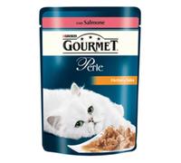 Purina Gourmet Le Perle per Gatti Salmone 85 gr 26 Pezzi Filetti in Salsa