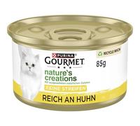 PURINA GOURMET Nature's Creation cibo umido per gatti in gelatina naturale, pollo, confezione da 12 (12 x 85 g)