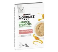 Purina Gourmet Nature's Creations Exquisite Puree snack per gatti 5 x 10 g - Salmone e carota - 1° ORDINE? scegli lo sconto BZR5 / BZR20 + 200 punti fedeltà