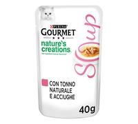 Purina Gourmet Nature's Creations Soup Umido gatto 40 gr Tonno e acciughe (scadenza: 30/06/2026) - confezione da 32 pezzi - Cibo umido per gatti - 1° ORDINE? scegli lo sconto BZR5 / BZR20 + 200 punti