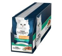 Purina Gourmet Perle Filettini in Salsa Cibo Umido per Gatti con Coniglio 26 Buste da 85g