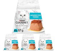 Purina Gourmet Revelations Cibo per Gatti con Tonno, 4 confezioni da 57g (Confezione da 4)