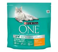 PURINA ONE 11+ Senior Pollo Crocchette per gatto - 1,5 kg