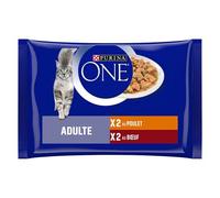 PURINA ONE 4 x 85 g - Adult Pollo e Manzo