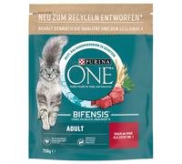 PURINA ONE Adult Manzo & Cereali integrali Crocchette per gatti - Set %: 3 x 750 g