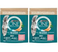 PURINA ONE Adult - Salmone & Cereali Integrali - Bifensis (Confezione da 2)