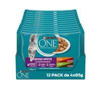 PURINA ONE Appetito Difficile Cibo Umido per Gatti Adulti Filettini con Pollo