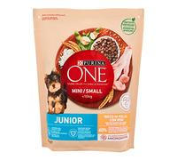 Purina One Cane Junior Y Crocchette per Piccolo Cucciolo, Ricco in Pollo e con del Riso, 800g