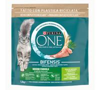 Purina One Cat Adult Indoor Formula Bifensis ricco di Tacchino - 1,5 Kg - Croccantini per gatti - 1° ORDINE? scegli lo sconto BZR5 / BZR20 + 200 punti fedeltà
