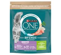 Purina One Cat Sensitive - Alimento per gatti al tacchino, 750 g