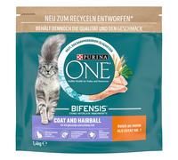 Purina ONE Coat & Hairball Crocchette per gatti - Set %: 6 x 1,4 kg