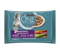 Purina ONE Difficult Appetite bustine - pollo, tacchino 4 x 85 g