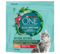 Purina ONE Dual Nature Sterilized Manzo con Spirulina Crocchette per gatto - 1,4 kg