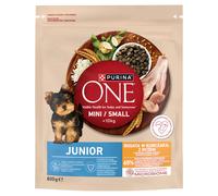 Purina One Junior Mini/Small Cibo per cuccioli ricco di pollo e riso 800 g