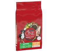 PURINA ONE Medium/Maxi Active Pollo Crocchette per cani - 7 kg