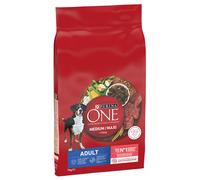 PURINA ONE Medium/Maxi Adult Manzo e Riso Crocchette per cane - Set %: 2 x 7 kg
