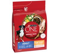 PURINA ONE Medium/Maxi Adult Pollo Crocchette per cane - Set %: 2 x 2,5 kg