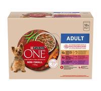 Purina ONE Mini Adult cibo umido - pollo, manzo, agnello 10 x 85 g