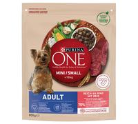 PURINA ONE Mini Adult Manzo, Riso - Cibo secco per cani - 800g