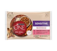 Purina One Mini bustine con salmone per cani adulti piccoli 4 x 85 g