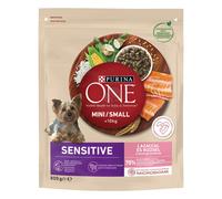 Purina One Mini Sensitive crocchette per cani adulti con salmone e riso 800 g