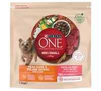 PURINA ONE Mini Skin & Coat Manzo Crocchette per cane - 1,5 kg
