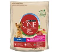 PURINA ONE Mini Adult Manzo, Riso - Cibo secco per cani - 800g