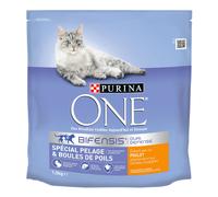 PURINA ONE Pelle & Boli di pelo Crocchette per gatti - 4 x 1,5 kg