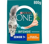 PURINA ONE Senior con cibo per gatti di pollo, 800 g (4 sacchetti; 3,2 kg)