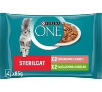 Purina One Sterilcat Busta SALMONE E TACCHINO 4X85G