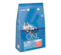Purina ONE Sterilized Salmone Crocchette per gatti - 3 kg
