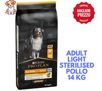 Purina Pro Plan Cane All Size Light Sterilized al Pollo Sacco da 14 kg