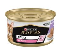 PURINA PRO PLAN Cat 48 x 85 g umido per gatto - Delicate Mousse Tacchino