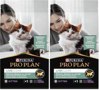 Purina Pro Plan LiveClear Kitten Crocchette Gatto junior cucciolo, Ricco in Tacchino - Sacco da 1,4 kg (Confezione da 2)