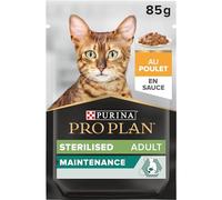 PURINA PRO PLAN Nutri Savour Sterilised Gatto, Pezzetti con Pollo in Salsa, 24 Bustine da 85 gr