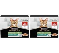 Purina Pro Plan Nutrisavour Kitten Umido Gatto con Tacchino, 10 confezioni da 85g (Confezione da 2)