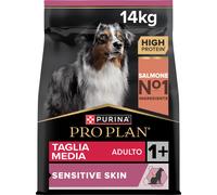 Purina Pro Plan Optiderma Medium Adult Crocchette per Cane con Salmone 14kg