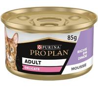 48 x 85 g Pro Plan Cat - Delicate Mousse Tacchino